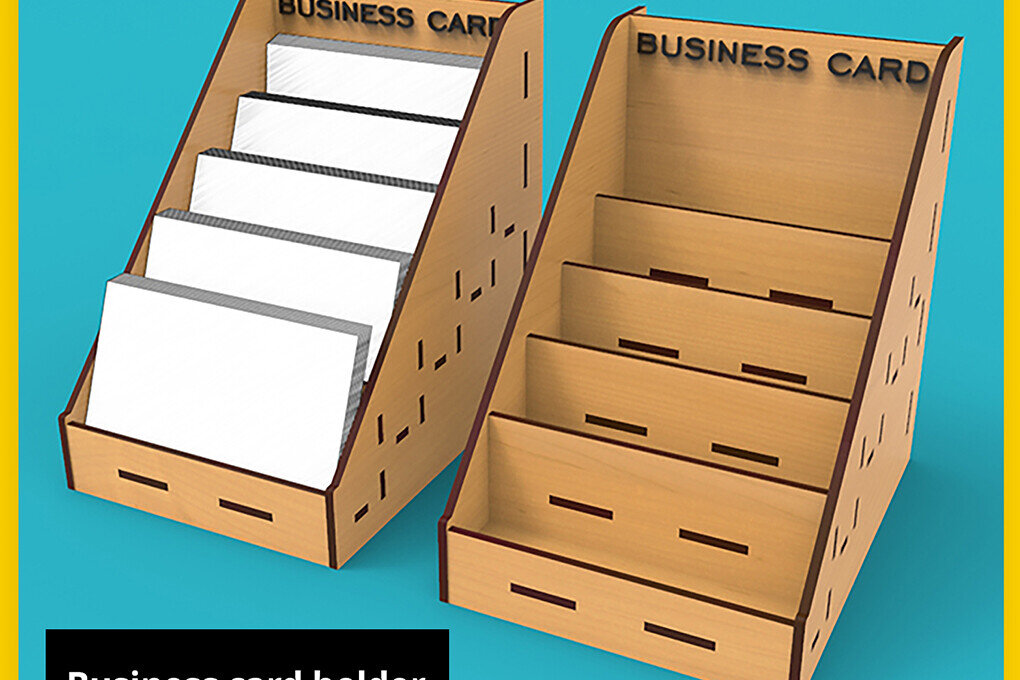 Intra απο ξύλο plywood 3mm-4mm πάχος Θήκη επαγγελματικής κάρτας, Δίασταση 15x15 cm INTRAFABR-80080345