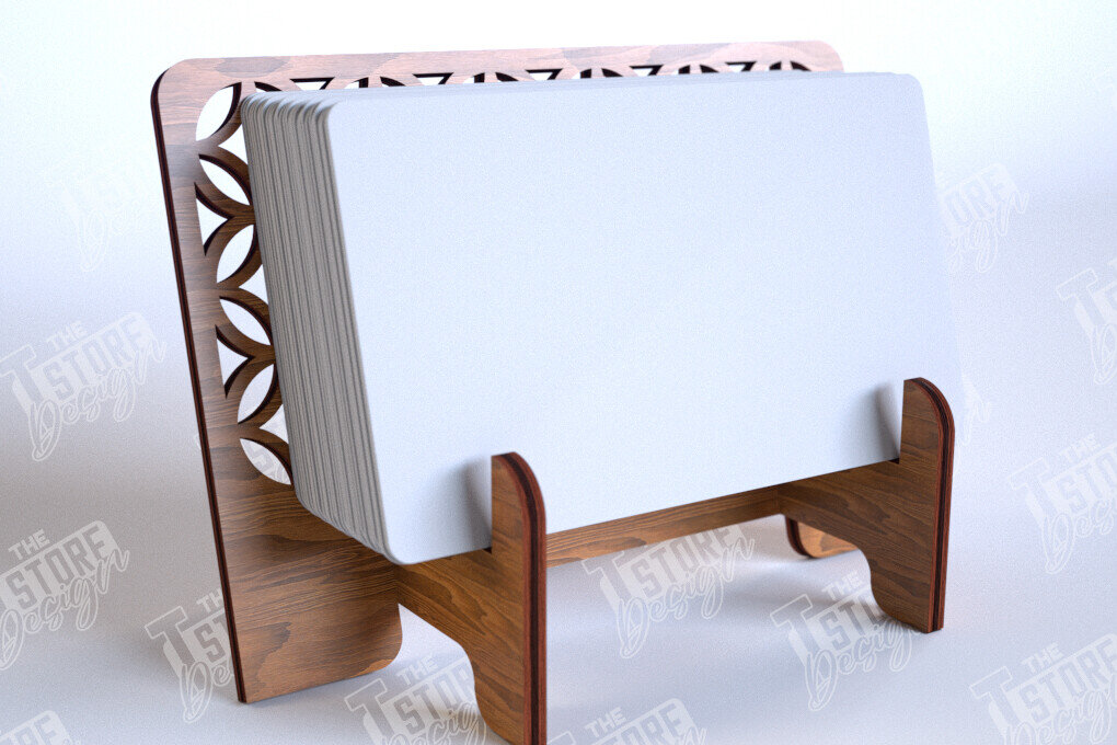 Intra απο ξύλο plywood 3mm-4mm πάχος Κάτοχος επαγγελματικής κάρτας | Αξεσουάρ γραφείου Δίασταση 15x15 cm INTRAFABR-112681566