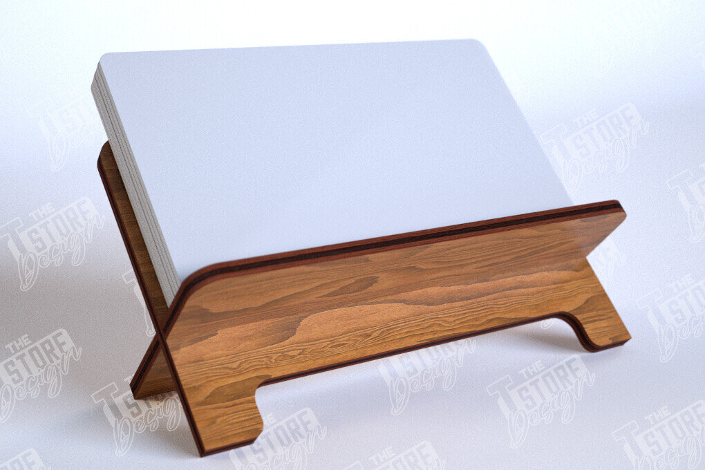 Intra απο ξύλο plywood 3mm-4mm πάχος Κάτοχος επαγγελματικής κάρτας | Αξεσουάρ γραφείου Δίασταση 15x15 cm INTRAFABR-112681529 - Image 1
