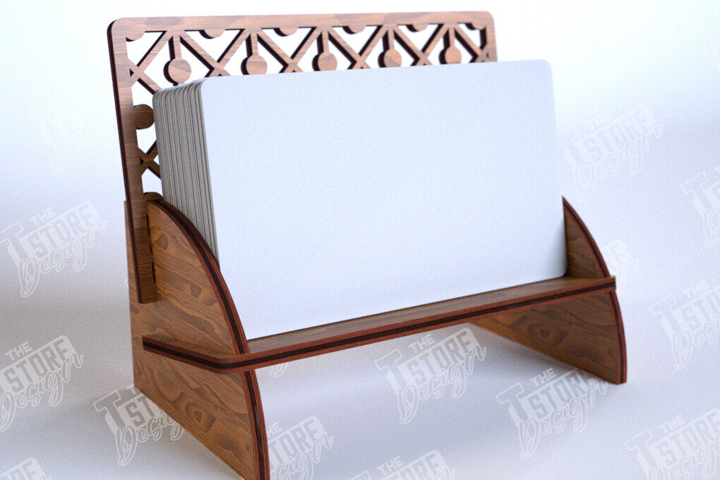 Intra απο ξύλο plywood 3mm-4mm πάχος Κάτοχος επαγγελματικής κάρτας | Αξεσουάρ γραφείου Δίασταση 15x15 cm INTRAFABR-112681560