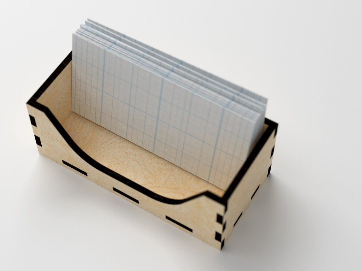 Intra απο ξύλο plywood 3mm-4mm πάχος Κάτοχος επαγγελματικής κάρτας Δίασταση 15x15 cm INTRAFABR-27209716 - Image 5