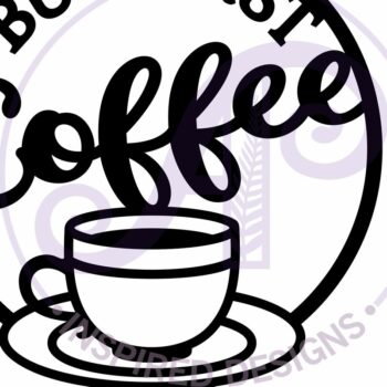 Intra απο ξύλο plywood 3mm-4mm πάχος Αλλά First Coffee and Wine Wall Sign, Δίασταση 10x10 cm INTRAFABR-123871380 - Image 4