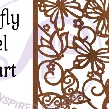 Intra απο ξύλο plywood 3mm-4mm πάχος Πινακίδα τοίχου Α4 Πεταλούδες, . Δίασταση 11x11 cm INTRAFABR-81477573 - Image 3