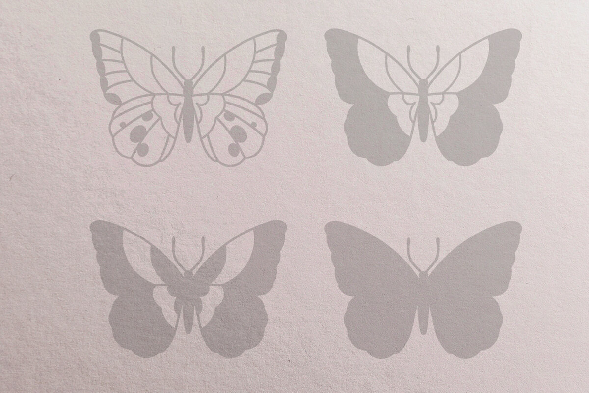 Intra απο ξύλο plywood 3mm-4mm πάχος αποκοπής 3D Layered Butterfly Δίασταση 7x7 cm INTRAFABR-67876086 - Image 2