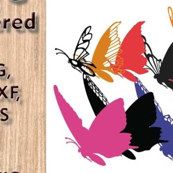 Intra απο ξύλο plywood 3mm-4mm πάχος λέιζερ πολλαπλών επιπέδων Butterfly 3D Δίασταση 8x8 cm INTRAFABR-109449691 - Image 3