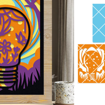 Intra απο ξύλο plywood 3mm-4mm πάχος Butterfly 5x7 3D Paper Cut Δίασταση 5x7 cm INTRAFABR-80296783 - Image 1