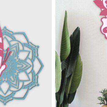 Intra απο ξύλο plywood 3mm-4mm πάχος Πεταλούδα και Μάνταλα Δίασταση 30x30 cm INTRAFABR-37585768 - Image 1