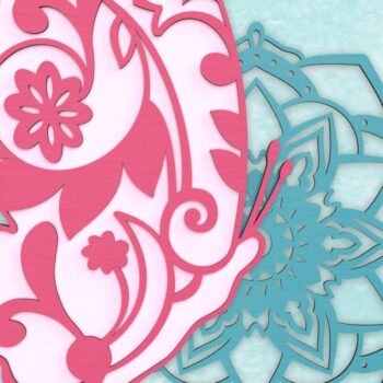 Intra απο ξύλο plywood 3mm-4mm πάχος Πεταλούδα και Μάνταλα Δίασταση 30x30 cm INTRAFABR-37585768 - Image 2