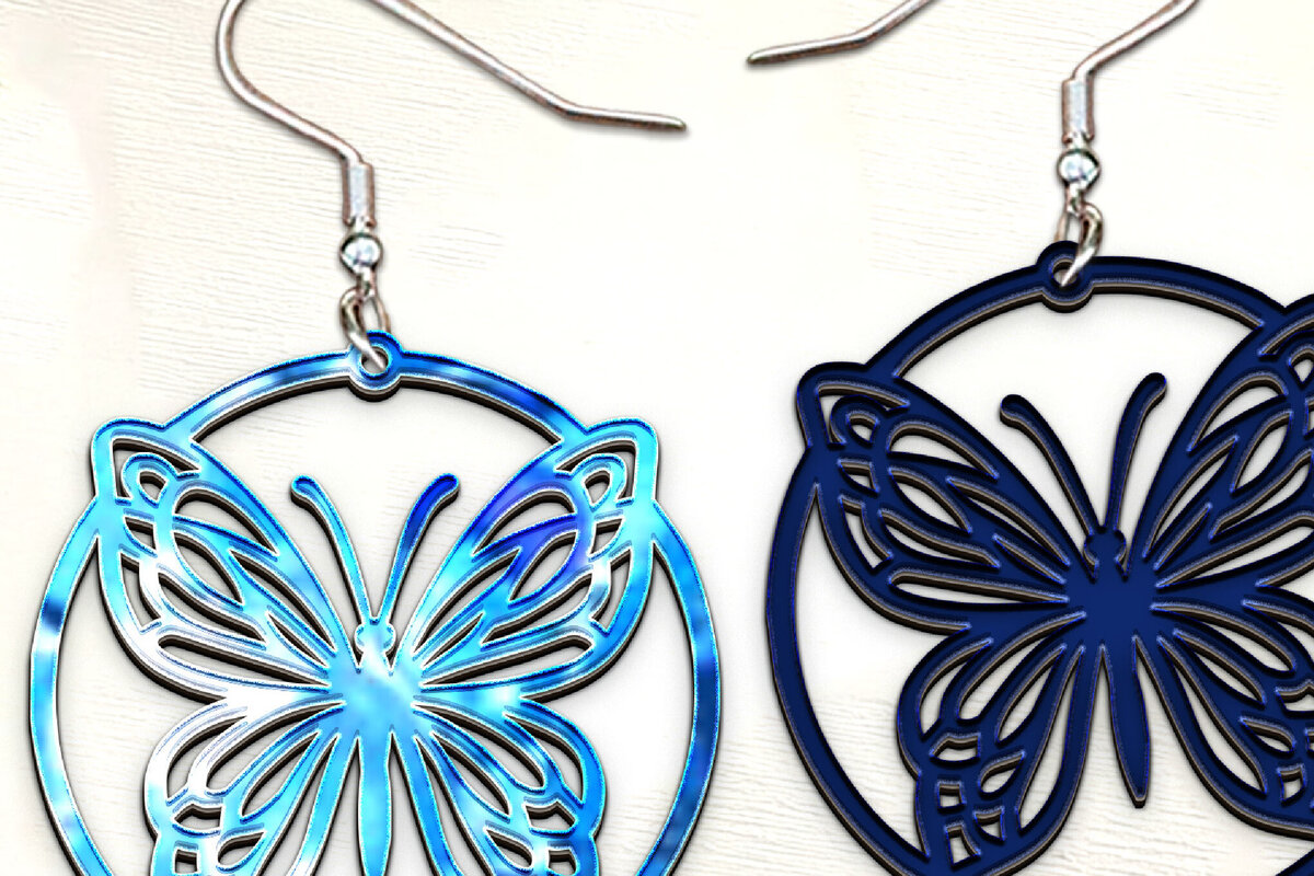 Intra απο ξύλο plywood 3mm-4mm πάχος Σκουλαρίκια Butterfly Boho . Δίασταση 4x4 cm INTRAFABR-121853405