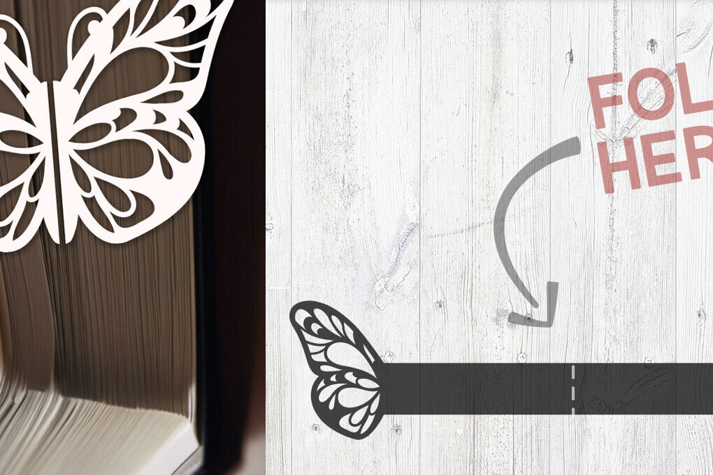 Intra απο ξύλο plywood 3mm-4mm πάχος Πρότυπο σελιδοδεικτών πεταλούδας Δίασταση 10x20 cm INTRAFABR-100319601