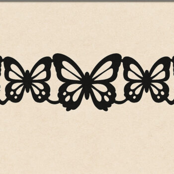 Intra απο ξύλο plywood 3mm-4mm πάχος Βραχιόλι πεταλούδας Cut  Δίασταση 5x5 cm INTRAFABR-120576273 - Image 2