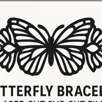 Intra απο ξύλο plywood 3mm-4mm πάχος Βραχιόλι πεταλούδας με Cut Fil Δίασταση 5x5 cm INTRAFABR-120575667 - Image 1