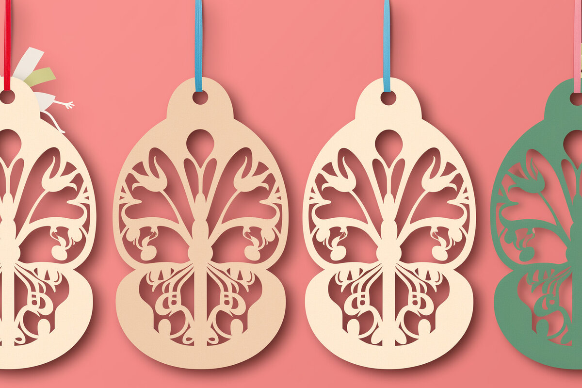 Intra απο ξύλο plywood 3mm-4mm πάχος Πεταλούδα Πασχαλινό Καλάθι Ετικέτες Cut Fil Δίασταση 4x4 cm INTRAFABR-94605816