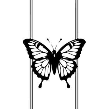 Intra απο ξύλο plywood 3mm-4mm πάχος πάνελ κοπής με λέιζερ πεταλούδα & φλοράλ Δίασταση 40x40 cm INTRAFABR-123829371 - Image 2