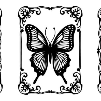 Intra απο ξύλο plywood 3mm-4mm πάχος πάνελ κοπής με λέιζερ πεταλούδα & φλοράλ Δίασταση 40x40 cm INTRAFABR-123829371 - Image 5