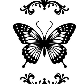 Intra απο ξύλο plywood 3mm-4mm πάχος πάνελ κοπής με λέιζερ πεταλούδα & φλοράλ Δίασταση 40x40 cm INTRAFABR-123829345 - Image 4