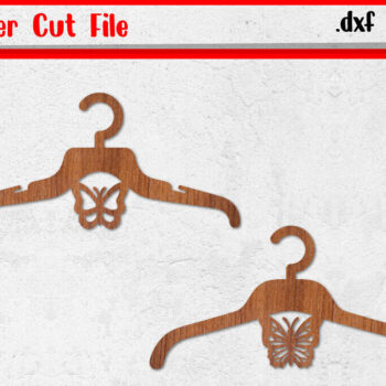 Intra απο ξύλο plywood 3mm-4mm πάχος Κρεμάστρα ρούχων πεταλούδα κοπής με λέιζερ Δίασταση 30x20 cm INTRAFABR-116643525 - Image 1