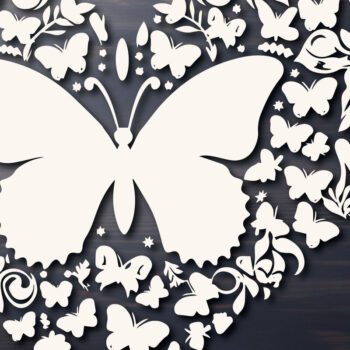 Intra απο ξύλο plywood 3mm-4mm πάχος αρχείου Cut Butterfly Heart Δίασταση 15x15 cm INTRAFABR-89454911 - Image 5