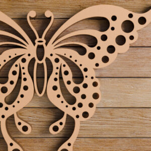 Intra απο ξύλο plywood 3mm-4mm πάχος  πεταλούδας και κοπής CNC Δίασταση 20x30 cm INTRAFABR-98850319 - Image 3