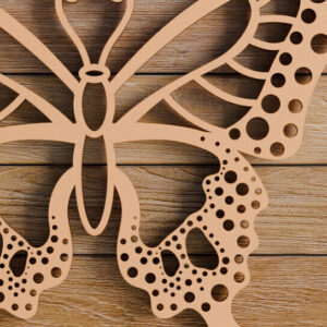 Intra απο ξύλο plywood 3mm-4mm πάχος  πεταλούδας και κοπής CNC Δίασταση 20x30 cm INTRAFABR-98933592 - Image 3