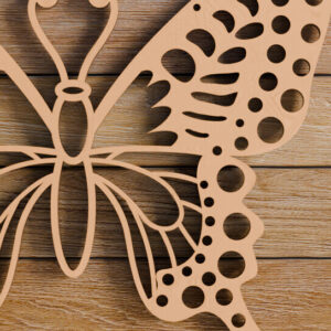 Intra απο ξύλο plywood 3mm-4mm πάχος  πεταλούδας και κοπής CNC Δίασταση 20x30 cm INTRAFABR-98933766 - Image 3