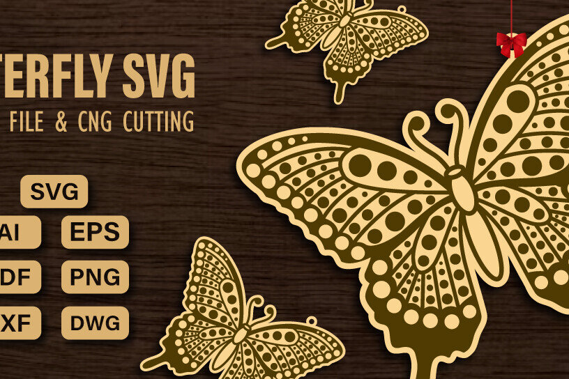 Intra απο ξύλο plywood 3mm-4mm πάχος  πεταλούδας και κοπής CNC Δίασταση 20x30 cm INTRAFABR-99338665