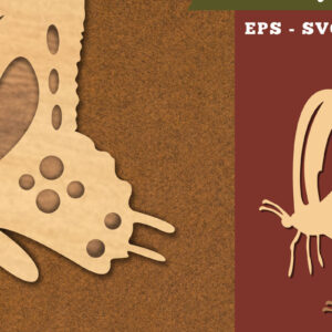 Intra απο ξύλο plywood 3mm-4mm πάχος Διακόσμηση κοπής με λέιζερ πεταλούδας 5 Δίασταση 15x15 cm INTRAFABR-111785725