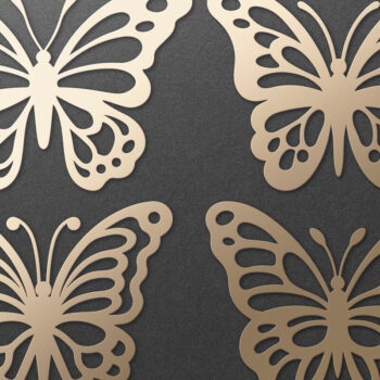 Intra απο ξύλο plywood 3mm-4mm πάχος Δέσμη κοπής χαρτιού με λέιζερ πεταλούδας Δίασταση 30x20 cm INTRAFABR-121267570 - Image 1