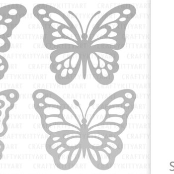 Intra απο ξύλο plywood 3mm-4mm πάχος Δέσμη κοπής χαρτιού με λέιζερ πεταλούδας Δίασταση 30x20 cm INTRAFABR-121267570 - Image 2