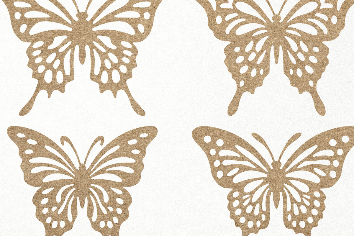 Intra απο ξύλο plywood 3mm-4mm πάχος Δέσμη κοπής χαρτιού με λέιζερ πεταλούδας Δίασταση 30x20 cm INTRAFABR-120288396