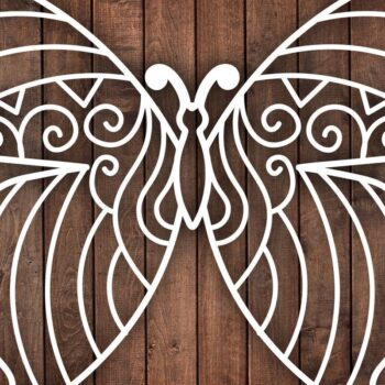 Intra απο ξύλο plywood 3mm-4mm πάχος δέσμης με λέιζερ πεταλούδα/ξύλο Δίασταση 15x15 cm INTRAFABR-39285442 - Image 6