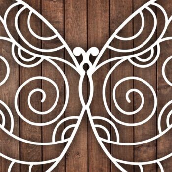 Intra απο ξύλο plywood 3mm-4mm πάχος δέσμης με λέιζερ πεταλούδα/ξύλο Δίασταση 15x15 cm INTRAFABR-39285442 - Image 8