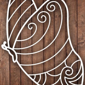 Intra απο ξύλο plywood 3mm-4mm πάχος σχεδίασης Butterfly /Ξυλοκόψιμο Δίασταση 15x15 cm INTRAFABR-39285328 - Image 1