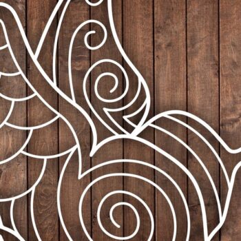 Intra απο ξύλο plywood 3mm-4mm πάχος σχεδίασης Butterfly /Ξυλοκόψιμο Δίασταση 15x15 cm INTRAFABR-39285338 - Image 1