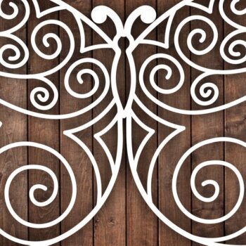 Intra απο ξύλο plywood 3mm-4mm πάχος σχεδίασης Butterfly /Ξυλοκόψιμο Δίασταση 15x15 cm INTRAFABR-39285316 - Image 1