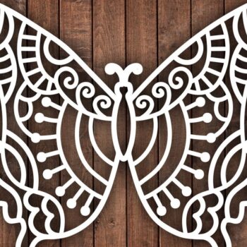 Intra απο ξύλο plywood 3mm-4mm πάχος Διανυσματικό λέιζερ πεταλούδας/ξύλο κοπής Δίασταση 15x15 cm INTRAFABR-39285123 - Image 1