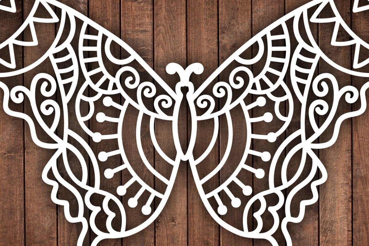 Intra απο ξύλο plywood 3mm-4mm πάχος Διανυσματικό λέιζερ πεταλούδας/ξύλο κοπής Δίασταση 15x15 cm INTRAFABR-39285123