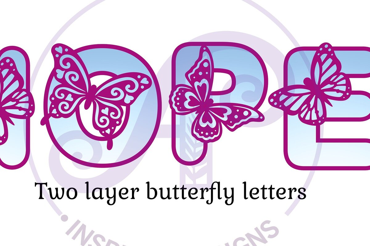 Intra απο ξύλο plywood 3mm-4mm πάχος Butterfly Letters Alphabet 60 Δίασταση 5x5 cm INTRAFABR-68357769 - Image 4