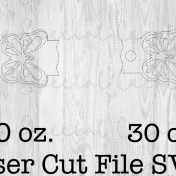 Intra απο ξύλο plywood 3mm-4mm πάχος Πεταλούδα καπάκι Δίασταση 8x8 cm INTRAFABR-92072321 - Image 2