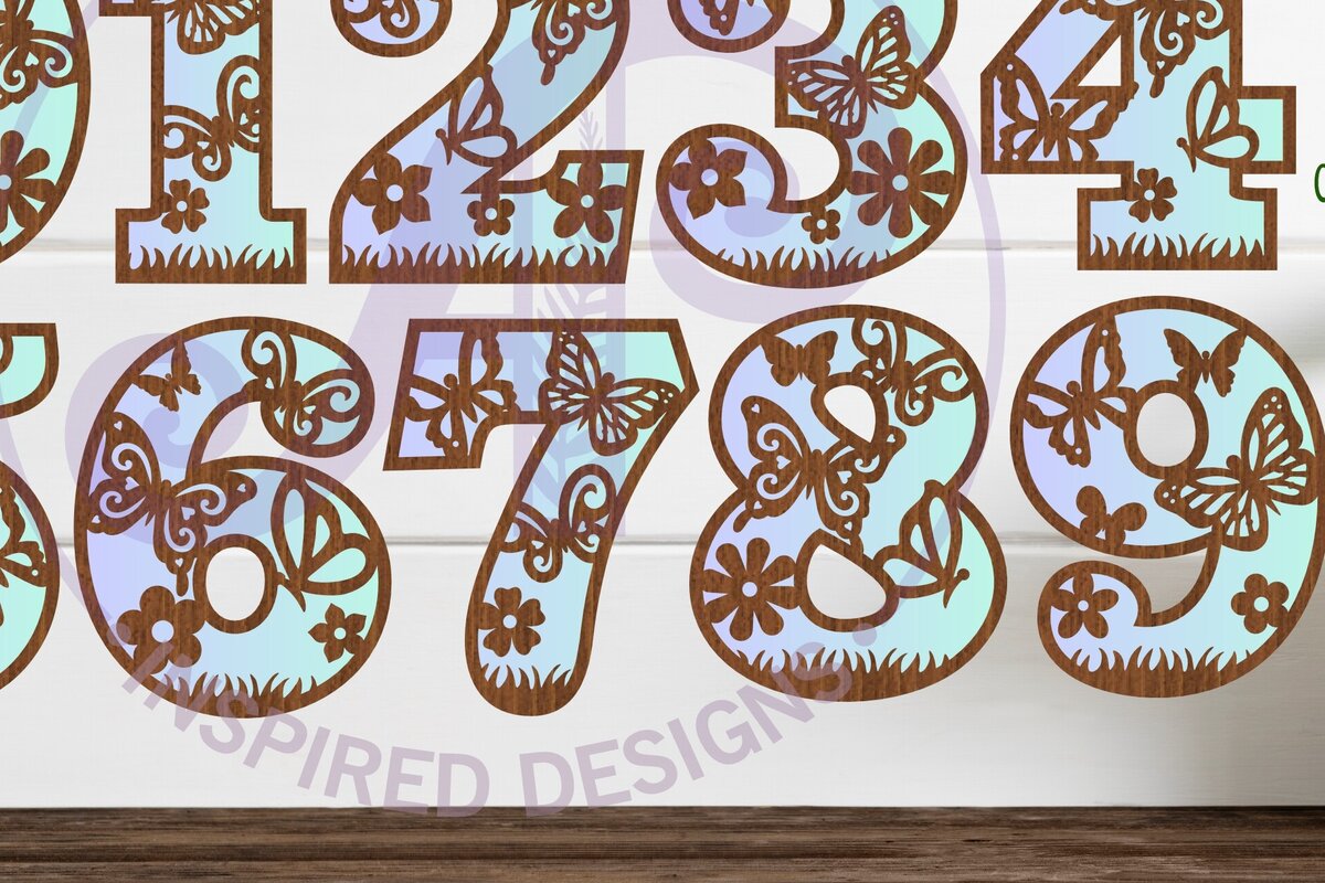 Intra απο ξύλο plywood 3mm-4mm πάχος Πεταλούδα αριθμός δύο επιπέδων τοίχου Δίασταση 5x5 cm INTRAFABR-100082877