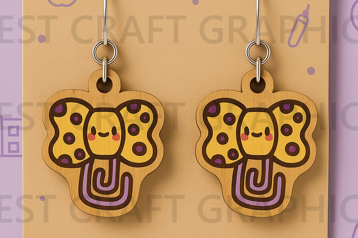 Intra απο ξύλο plywood 3mm-4mm πάχος Σκουλαρίκια με συνδετήρα πεταλούδας Δίασταση 3x3 cm INTRAFABR-125208499