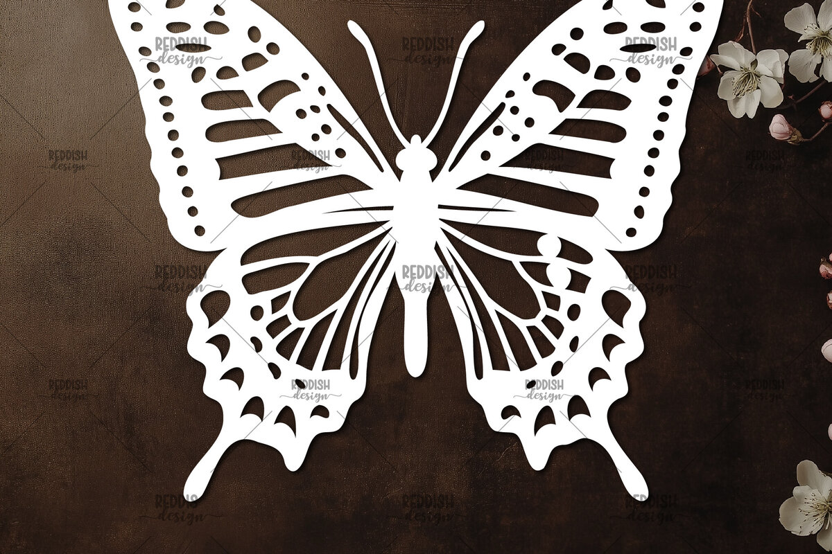 Intra απο ξύλο plywood 3mm-4mm πάχος Κοπή χαρτιού πεταλούδας , Σχέδιο κοπής χαρτιού Δίασταση 30x20 cm INTRAFABR-115823475