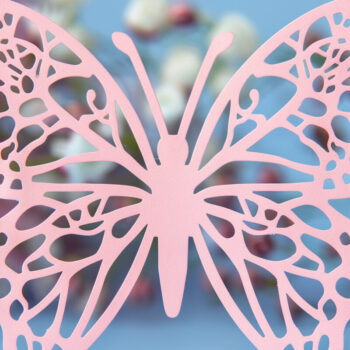 Intra απο ξύλο plywood 3mm-4mm πάχος Πρότυπο κάρτας Πεταλούδας Papercut Δίασταση 10x20 cm INTRAFABR-92221313 - Image 1