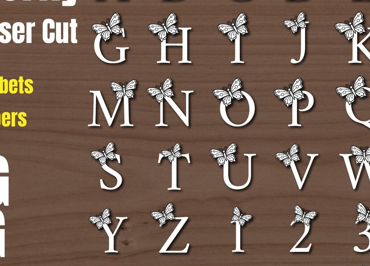 Intra απο ξύλο plywood 3mm-4mm πάχος κοπής με λέιζερ Butterfly Δίασταση 15x15 cm INTRAFABR-31716364