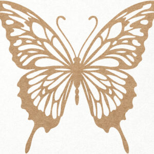 Intra απο ξύλο plywood 3mm-4mm πάχος κοπής και χαρτιού με λέιζερ Butterfly Δίασταση 7x7 cm INTRAFABR-103120542