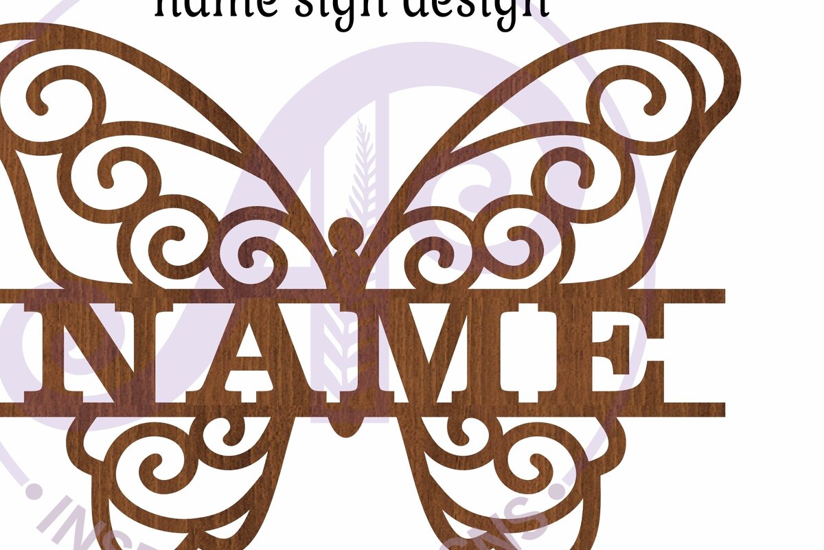 Intra απο ξύλο plywood 3mm-4mm πάχος Butterfly Swirls Design 2 Name Δίασταση 6x6 cm INTRAFABR-113279666 - Image 4