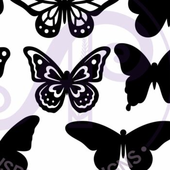 Intra απο ξύλο plywood 3mm-4mm πάχος Πεταλούδα δύο επιπέδων κοπής με λέιζερ D4 Δίασταση 30x20 cm INTRAFABR-121560403 - Image 4