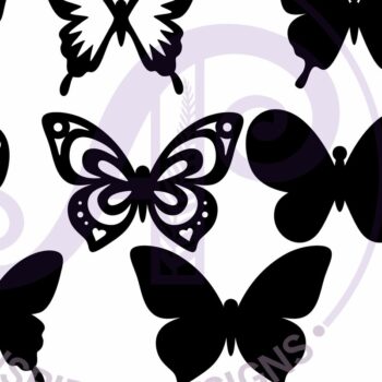 Intra απο ξύλο plywood 3mm-4mm πάχος Πεταλούδα δύο επιπέδων κοπής με λέιζερ D5 Δίασταση 30x20 cm INTRAFABR-121560421 - Image 4