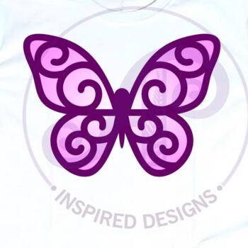 Intra απο ξύλο plywood 3mm-4mm πάχος Butterfly Two Layer Cut Outs  Δίασταση 30x20 cm INTRAFABR-123525385 - Image 3