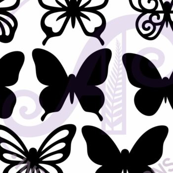 Intra απο ξύλο plywood 3mm-4mm πάχος Butterfly Two Layer Cut Outs  Δίασταση 30x20 cm INTRAFABR-123525385 - Image 4